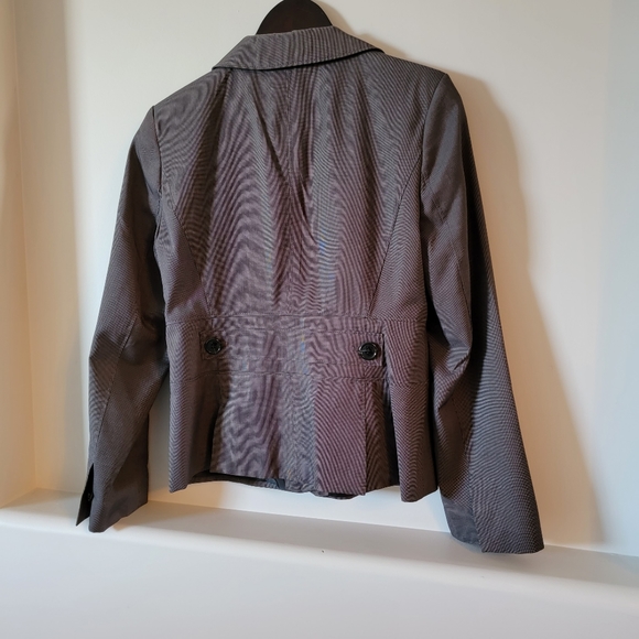 Ann Taylor fitted lined blazer. Fine brown pattern. 6P - Picture 5 of 5